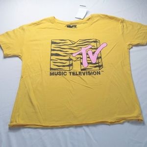 New MTV Zebra Logo Top